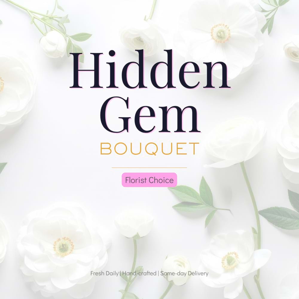 WHITE Hidden Gem Bouquet