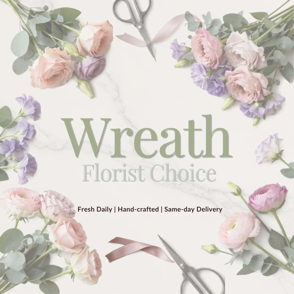 Pastel Sympathy Wreath â€” Designer`s Choice