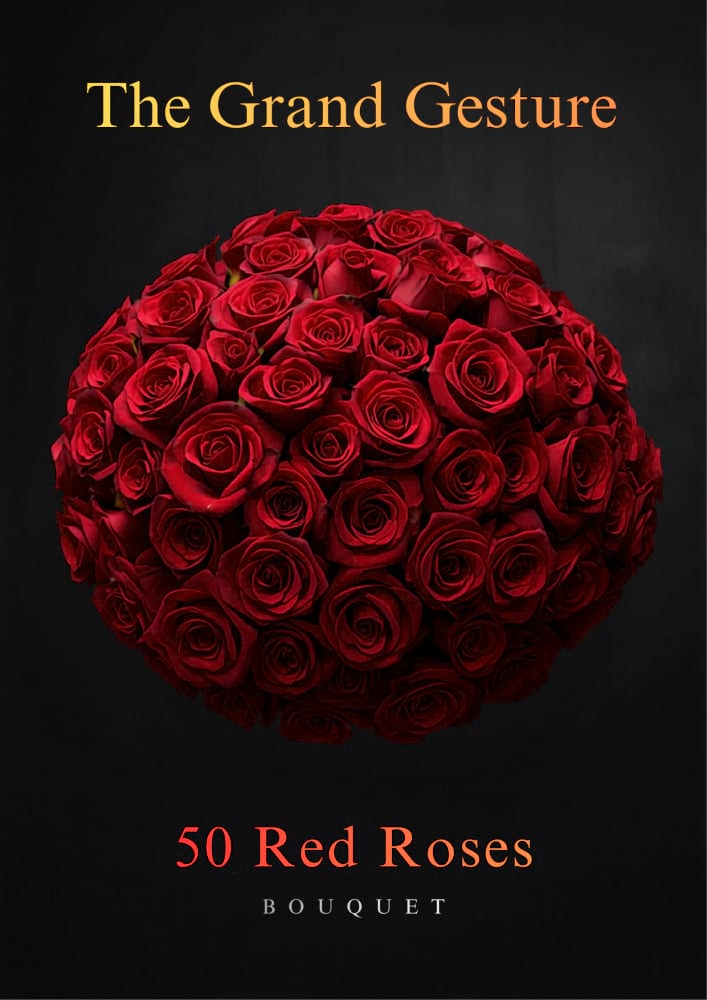 The Grand Gesture | 50 Red Roses Bouquet