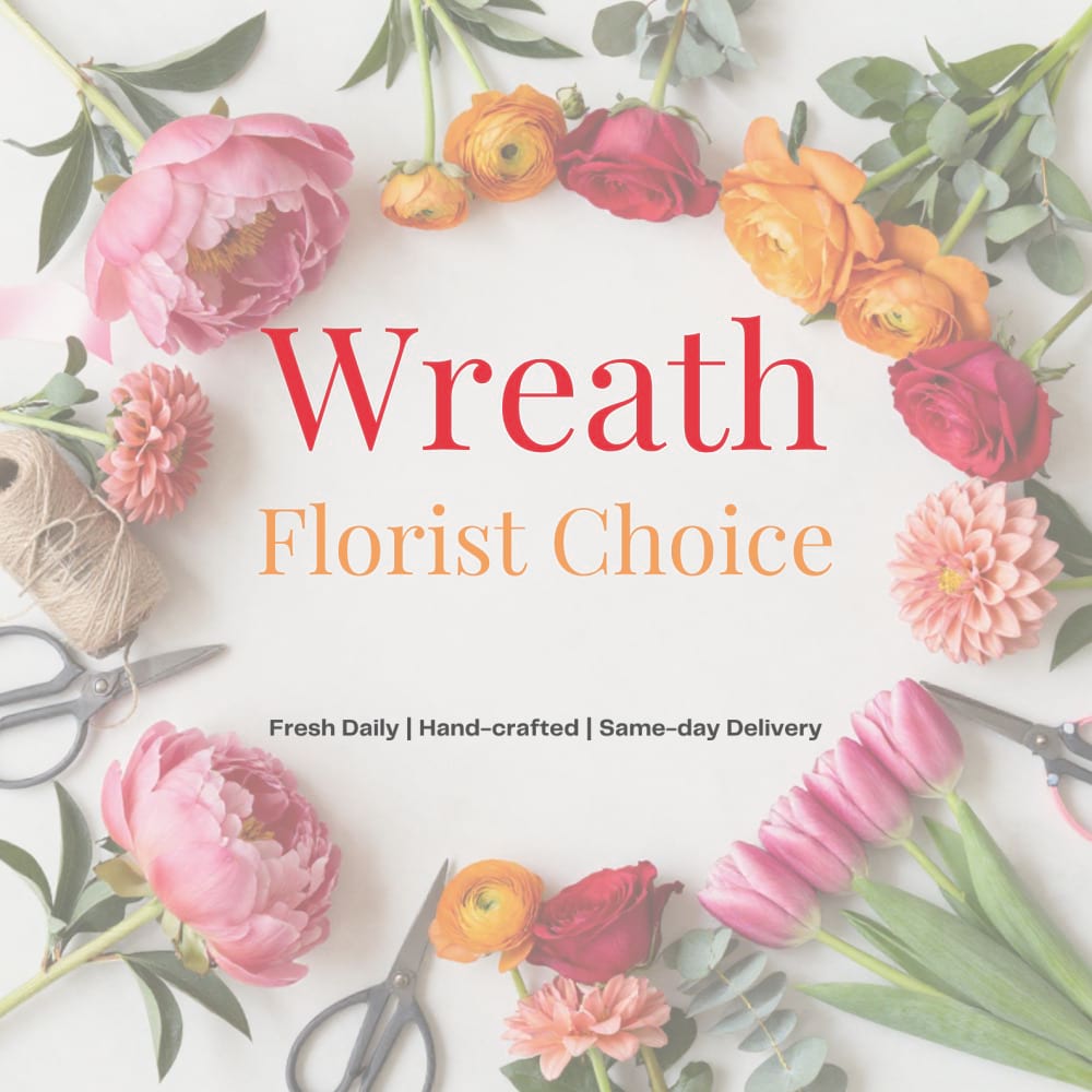 Bright Sympathy Wreath â€” Designer`s Choice