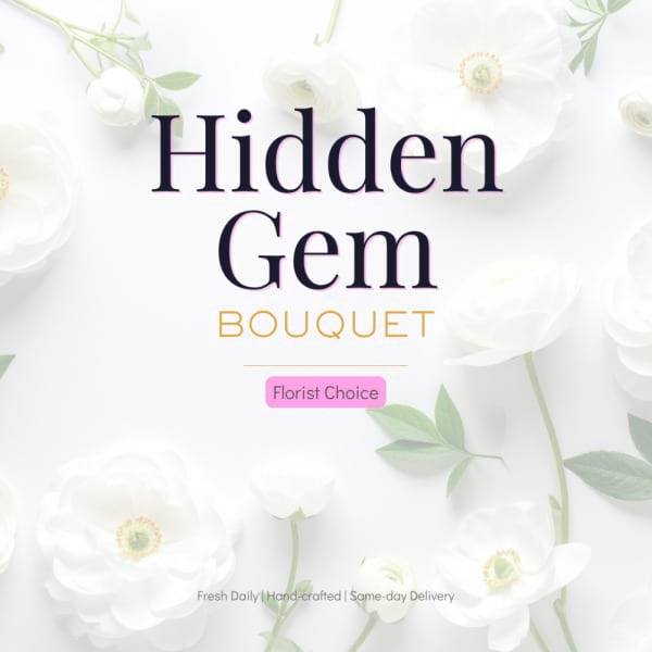 WHITE Hidden Gem Bouquet