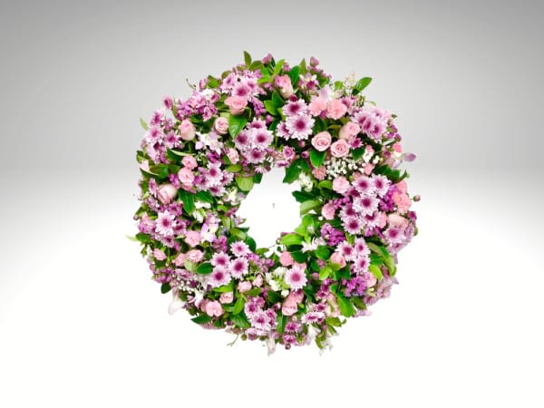 Blush Harmony Sympathy Wreath