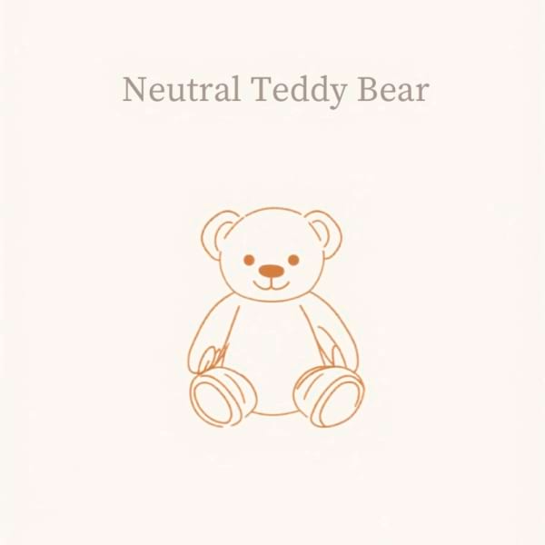 Small Neutral Teddy Bear 