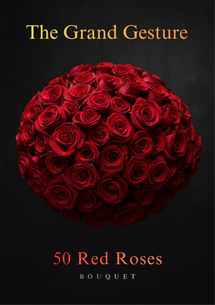The Grand Gesture | 50 Red Roses Bouquet